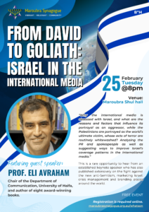 From David To Goliath : Israel In The International Media