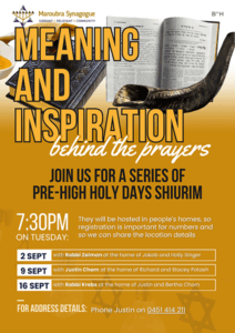 Meaning and Inspiration Behind the Prayers - Sept 2