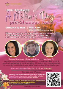 pre-Shavuot Mother's Day